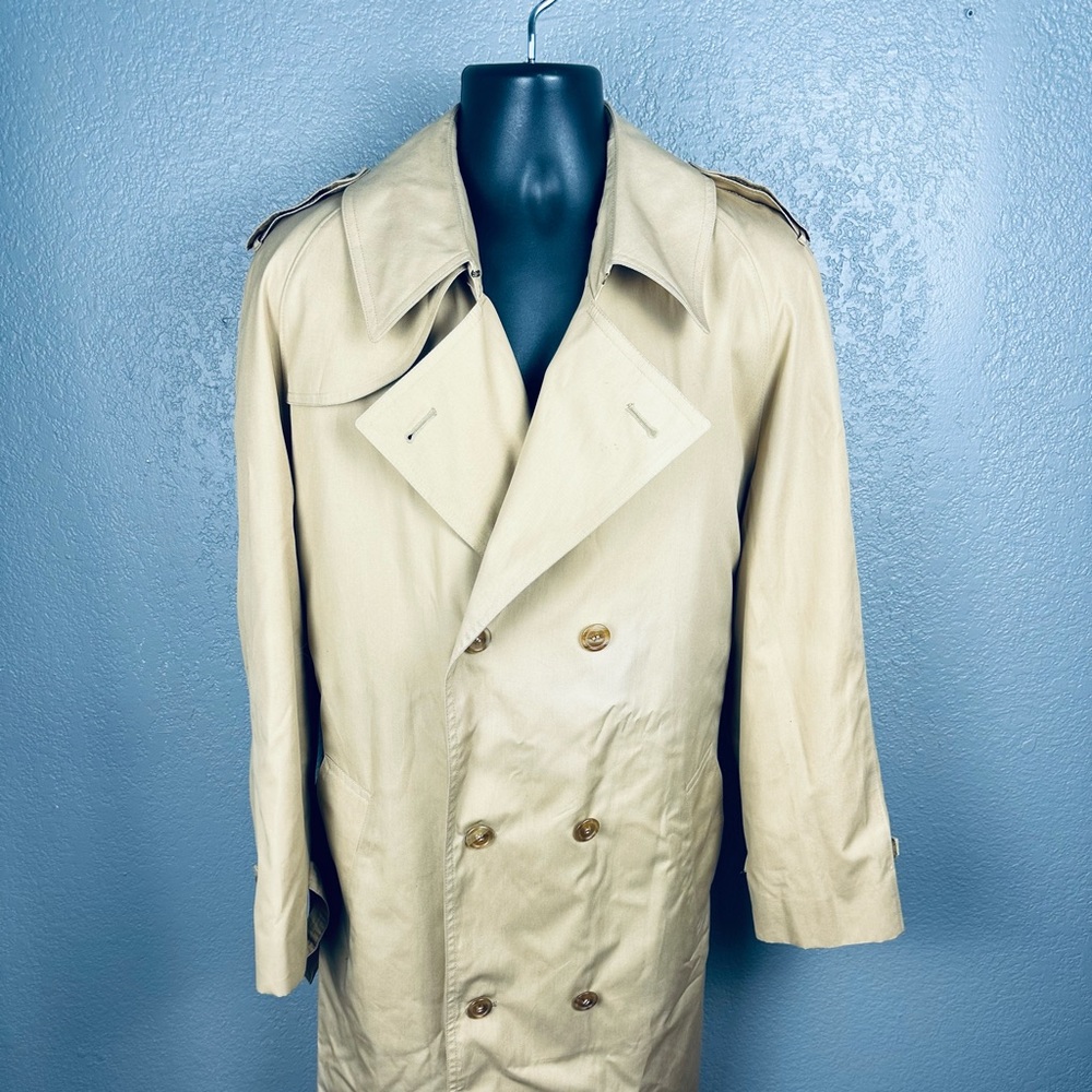 harbor master mariner II Vintage 1970s Wool/Nylon Double Breasted Trench Coat